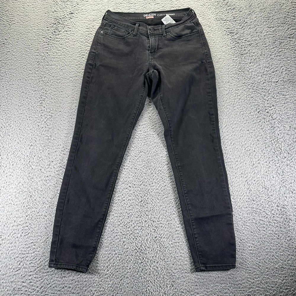 Denizen From Levis Jeans Womens 6 Black Cotton Denim Curvy Skinny Leg Workwear